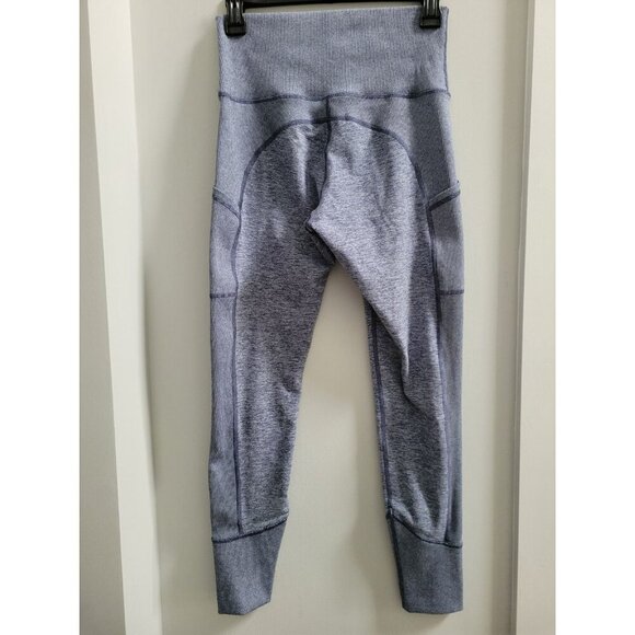 OFFLINE By Aerie The Hugger Hi-Rise Leggings Heathered Blue Pockets M - Picture 3 of 4
